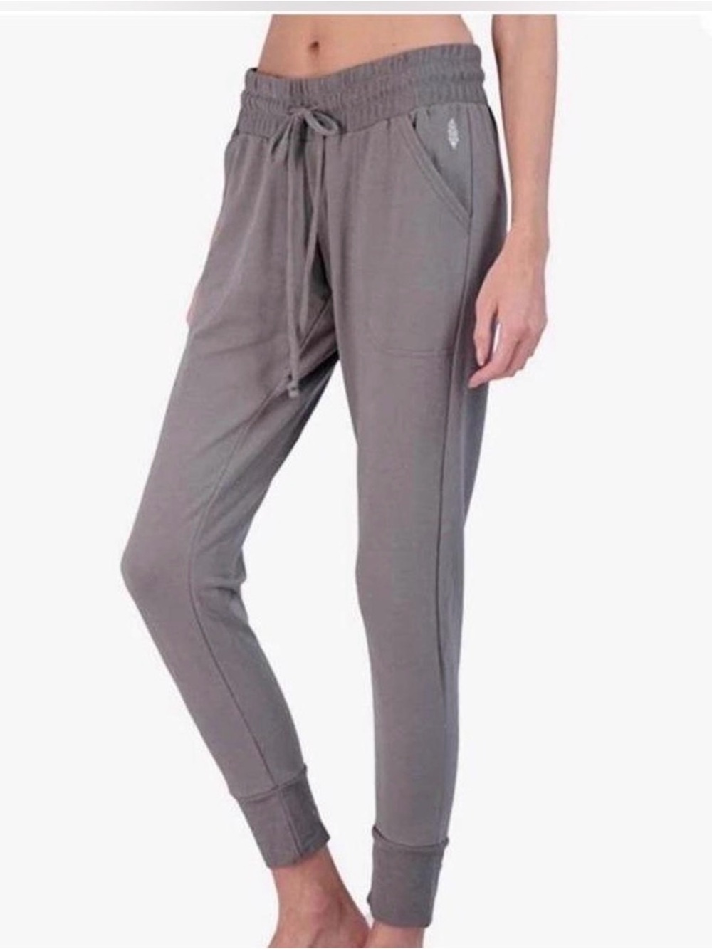FP Movement by Free People Gray Drawstring Tapered Jogger Pants